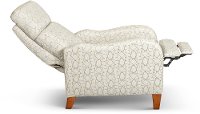 White Casual Pushback High-Leg Recliner - Norwood-7
