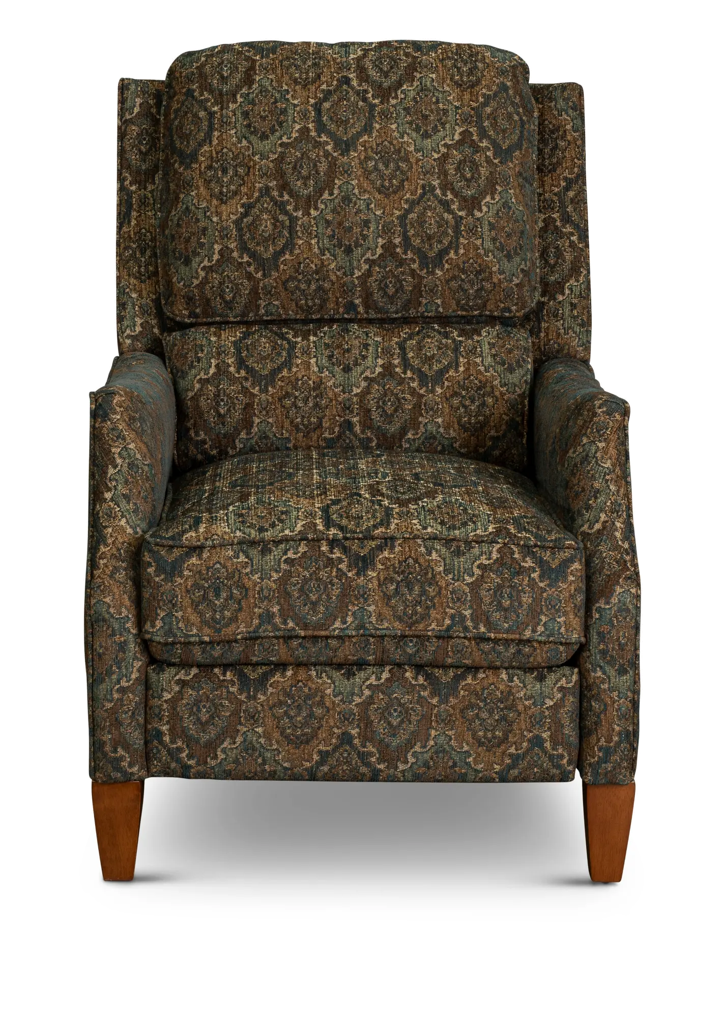 Brown Traditional High-Leg Pushback Recliner - Sandlewood-2