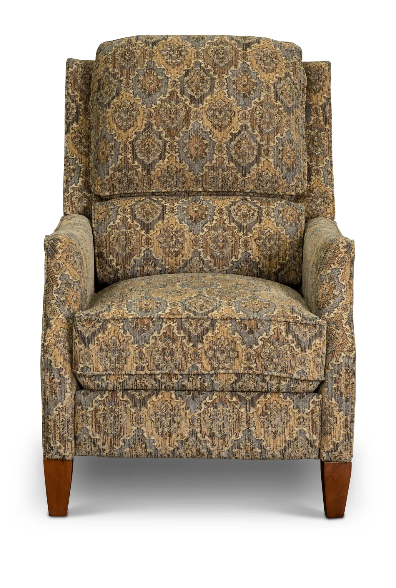 Tan Traditional High-Leg Pushback Recliner - Sandlewood-2