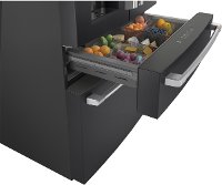 CVE28DP3ND1 Cafe 36 Inch French Door Smart Refrigerator - 27.8 cu. ft., Matte Black-4