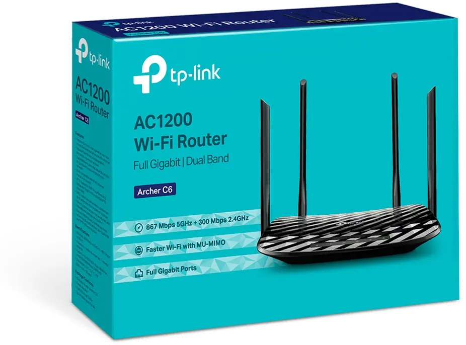 TP-ARCHER-C6 WIRELESS MU-MIMO GIGABIT ROUTER TP Link AC1200 Wireless MU-MIMO Gigabit Router-4