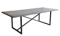 Industrial Pine and Metal Dining Room Table - Logan-2