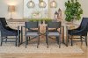 Industrial Wood and Metal 7 Piece Dining Room Set - Logan
