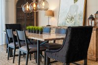 Industrial Wood and Metal 7 Piece Dining Room Set - Logan-3