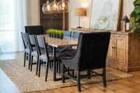 Industrial Wood and Metal 7 Piece Dining Room Set - Logan-4
