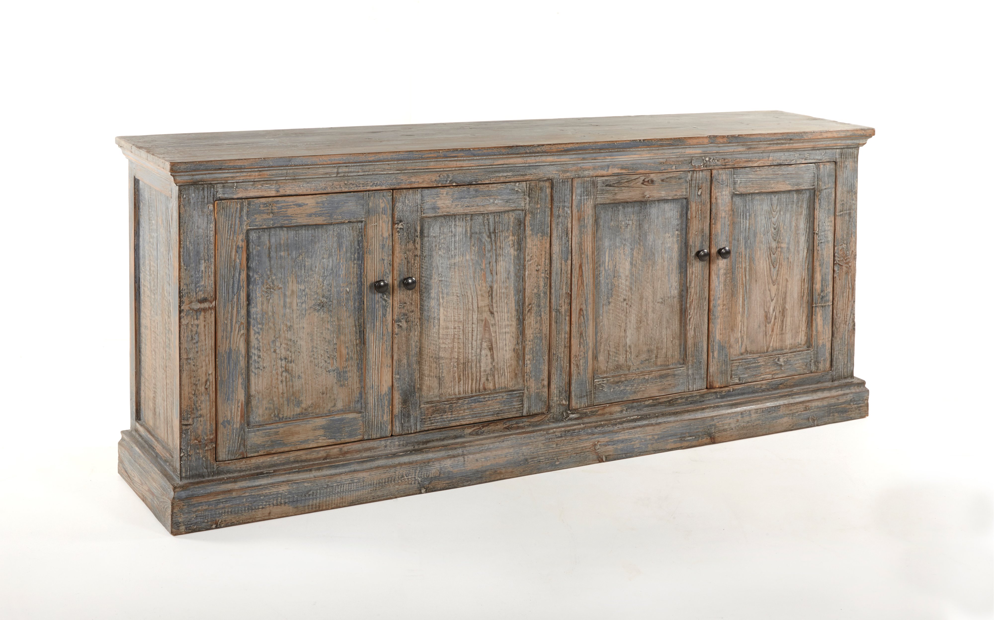 Gray Reclaimed Pine Sideboard Cabinet - Mimi-1