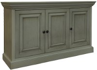 Sage Green 3 Door Sideboard - Logan