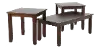 Jax Walnut Brown Table Group, Set of 3