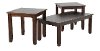 Walnut 3 Piece Occasional Table Group - Jax