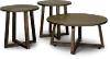 Industrial Dark Brown Table Group, Set of 3