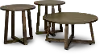 Industrial Dark Brown Table Group, Set of 3