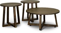 Industrial Dark Brown Table Group, Set of 3-1