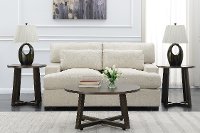 Industrial Dark Brown Table Group, Set of 3-2
