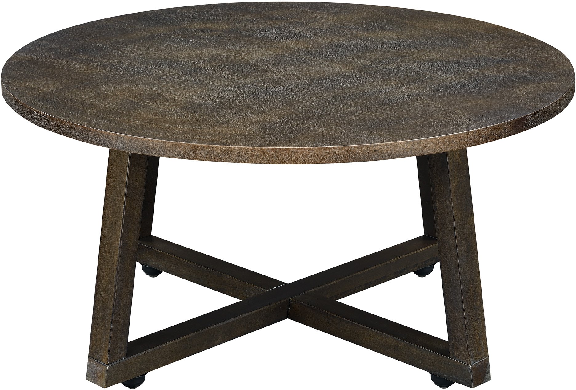Industrial Dark Brown Table Group, Set of 3-3
