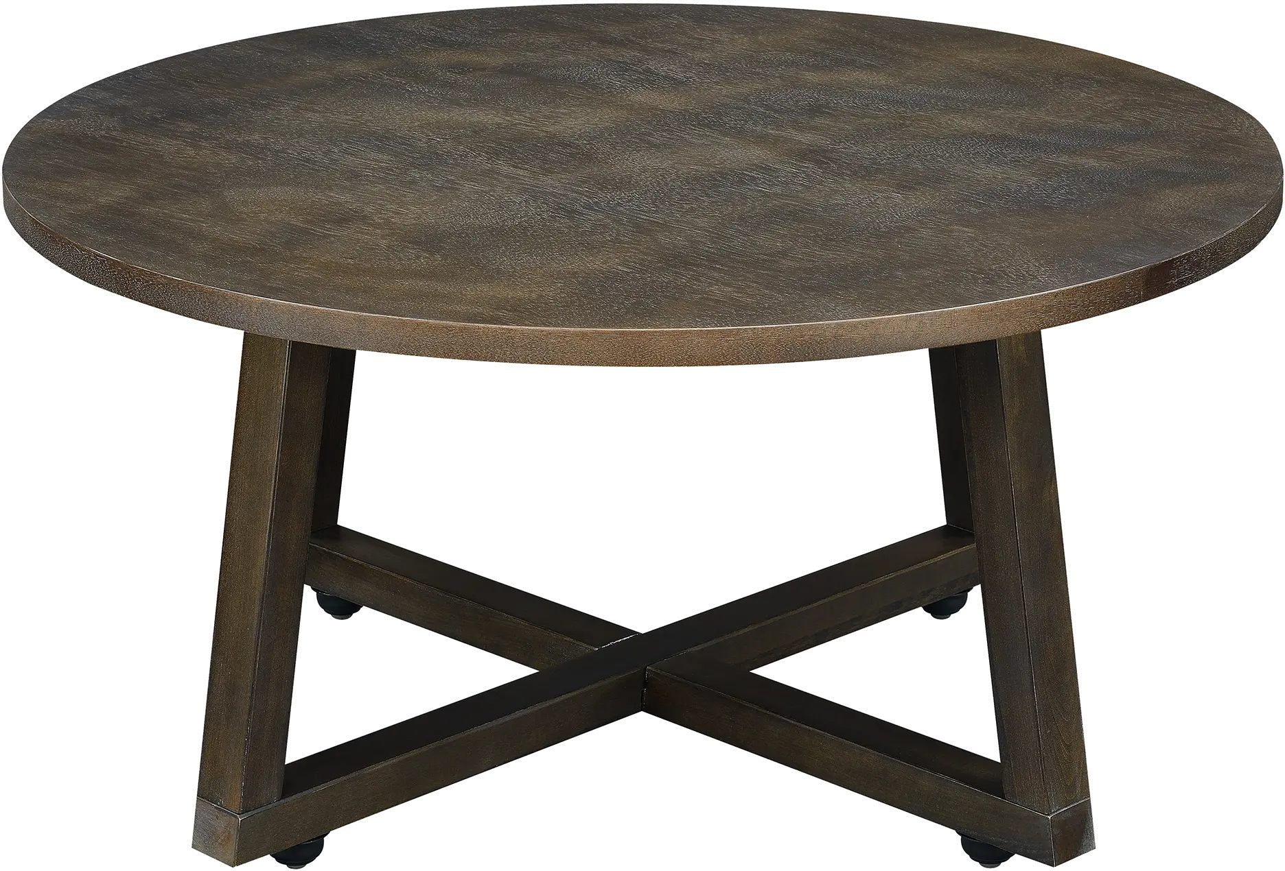 Industrial Dark Brown Table Group, Set of 3-3