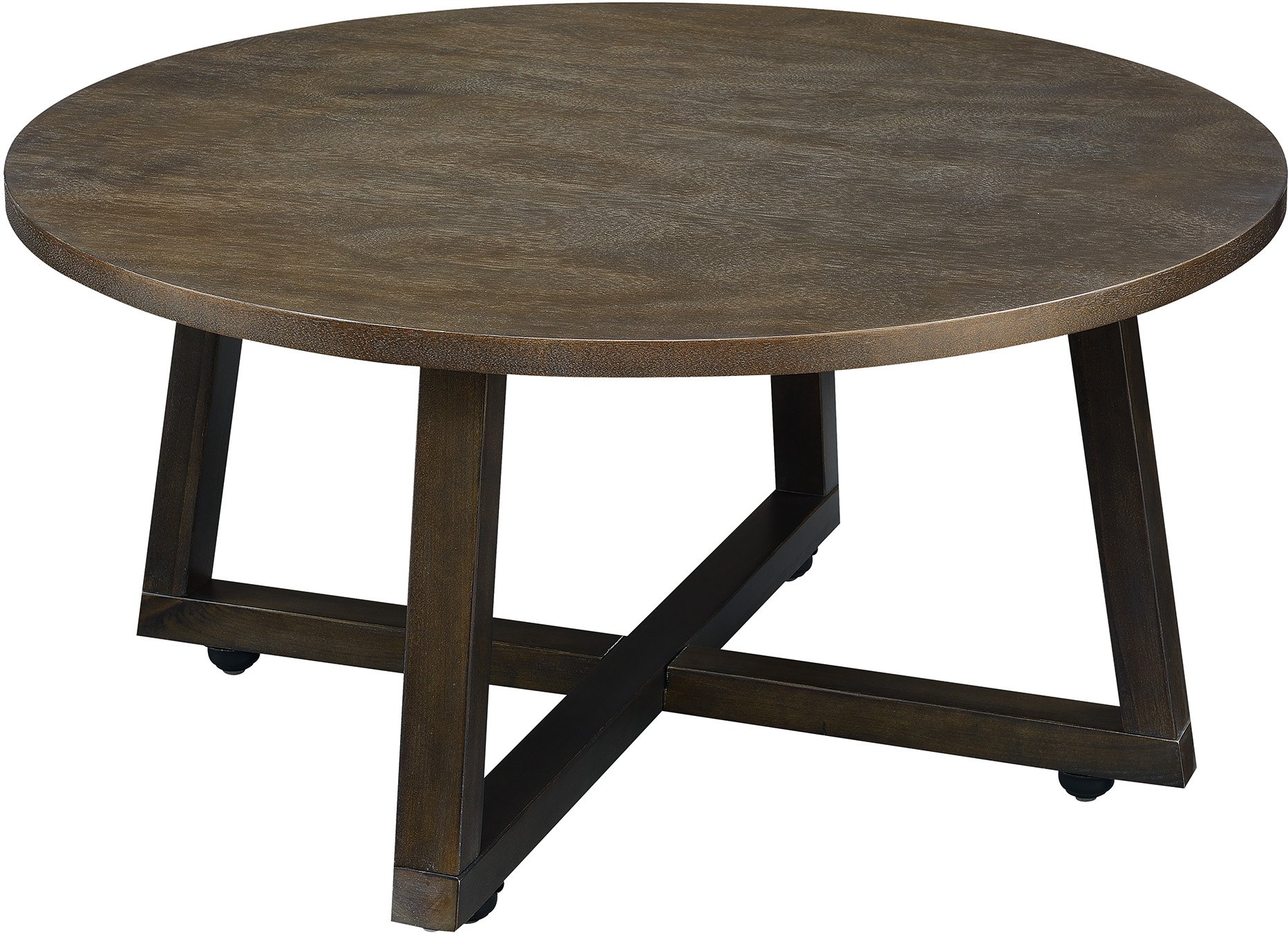 Industrial Dark Brown Table Group, Set of 3-4