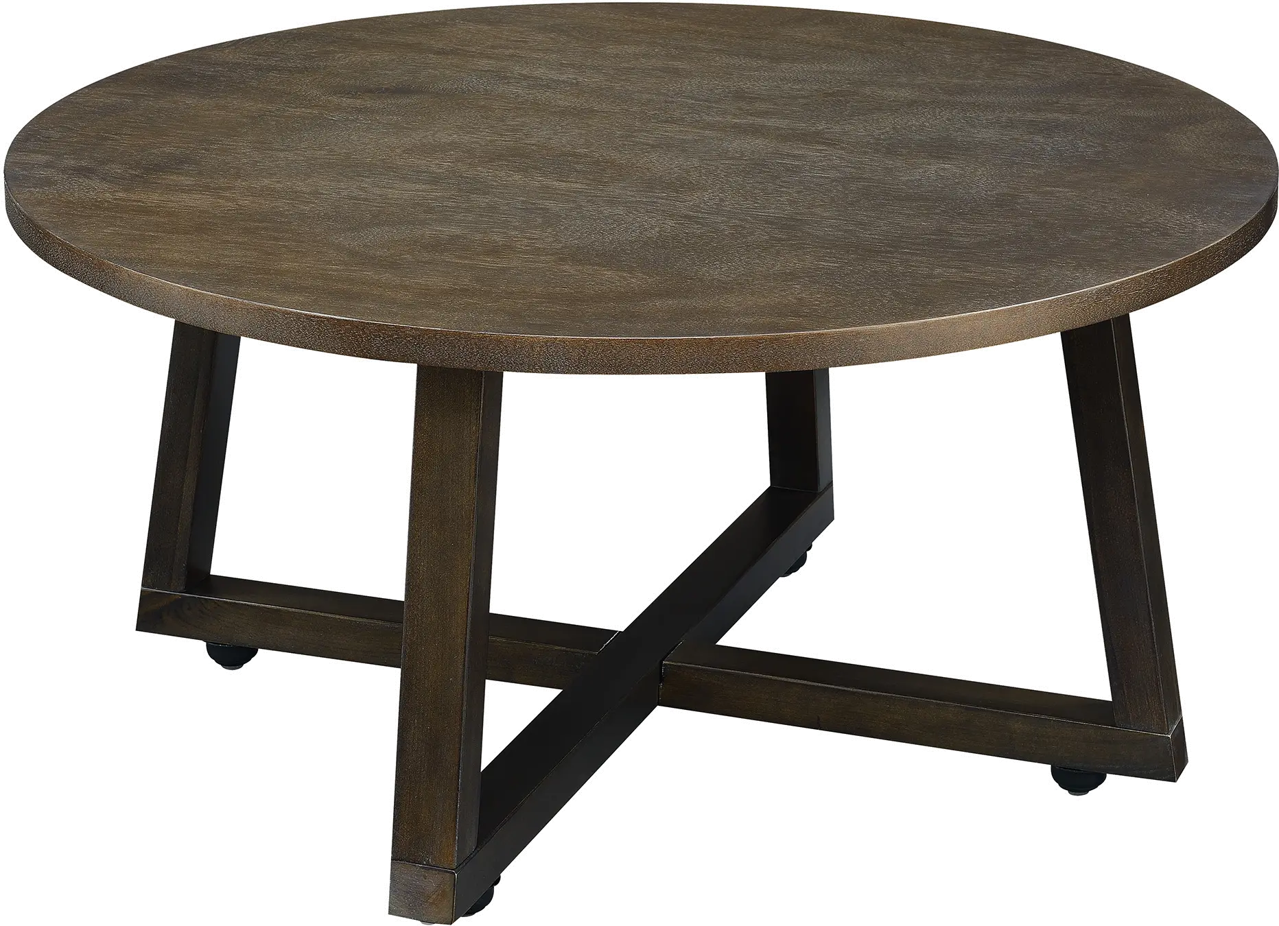 Industrial Dark Brown Table Group, Set of 3-4