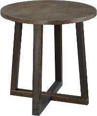 Industrial Dark Brown Table Group, Set of 3-5