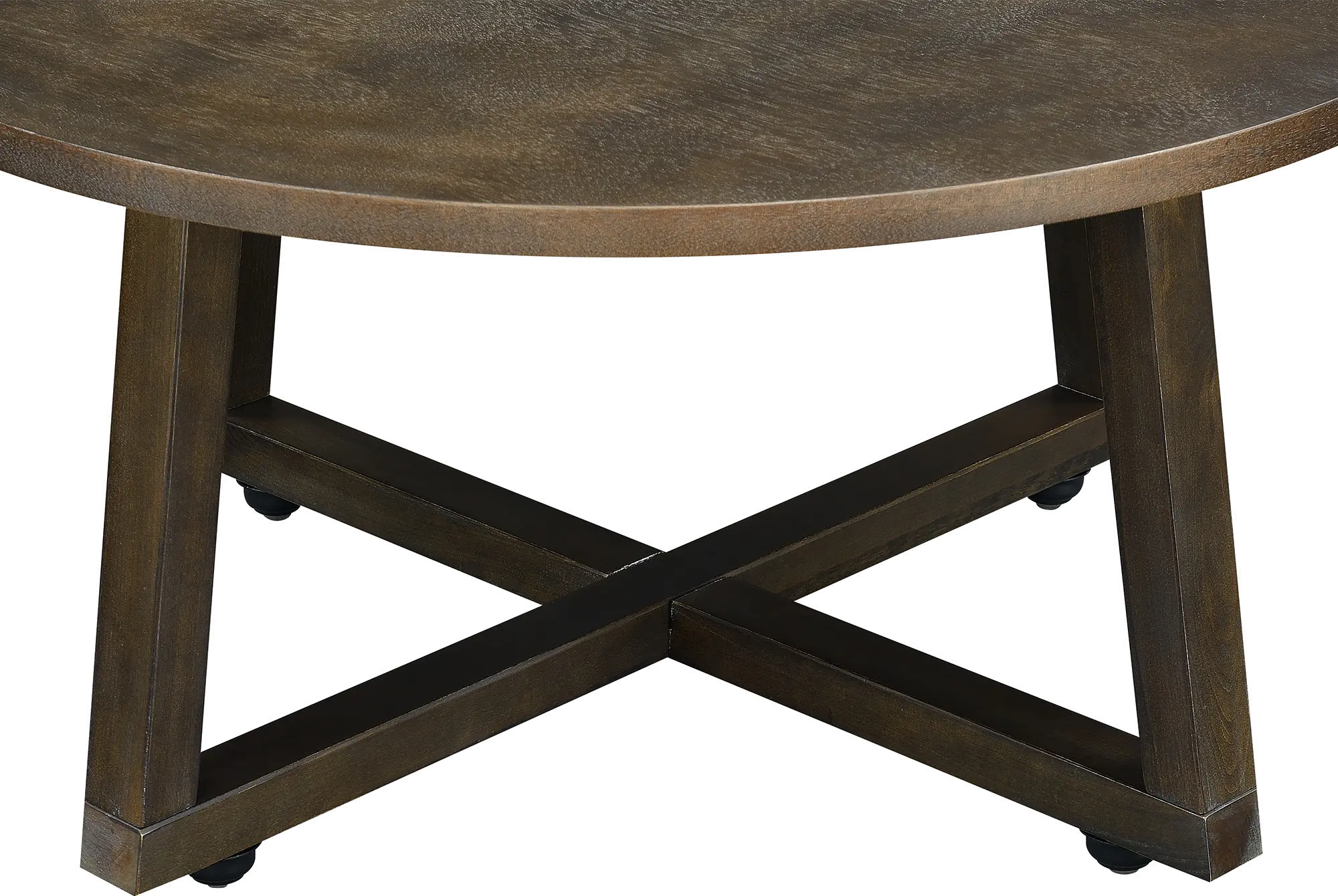 Industrial Dark Brown Table Group, Set of 3-6