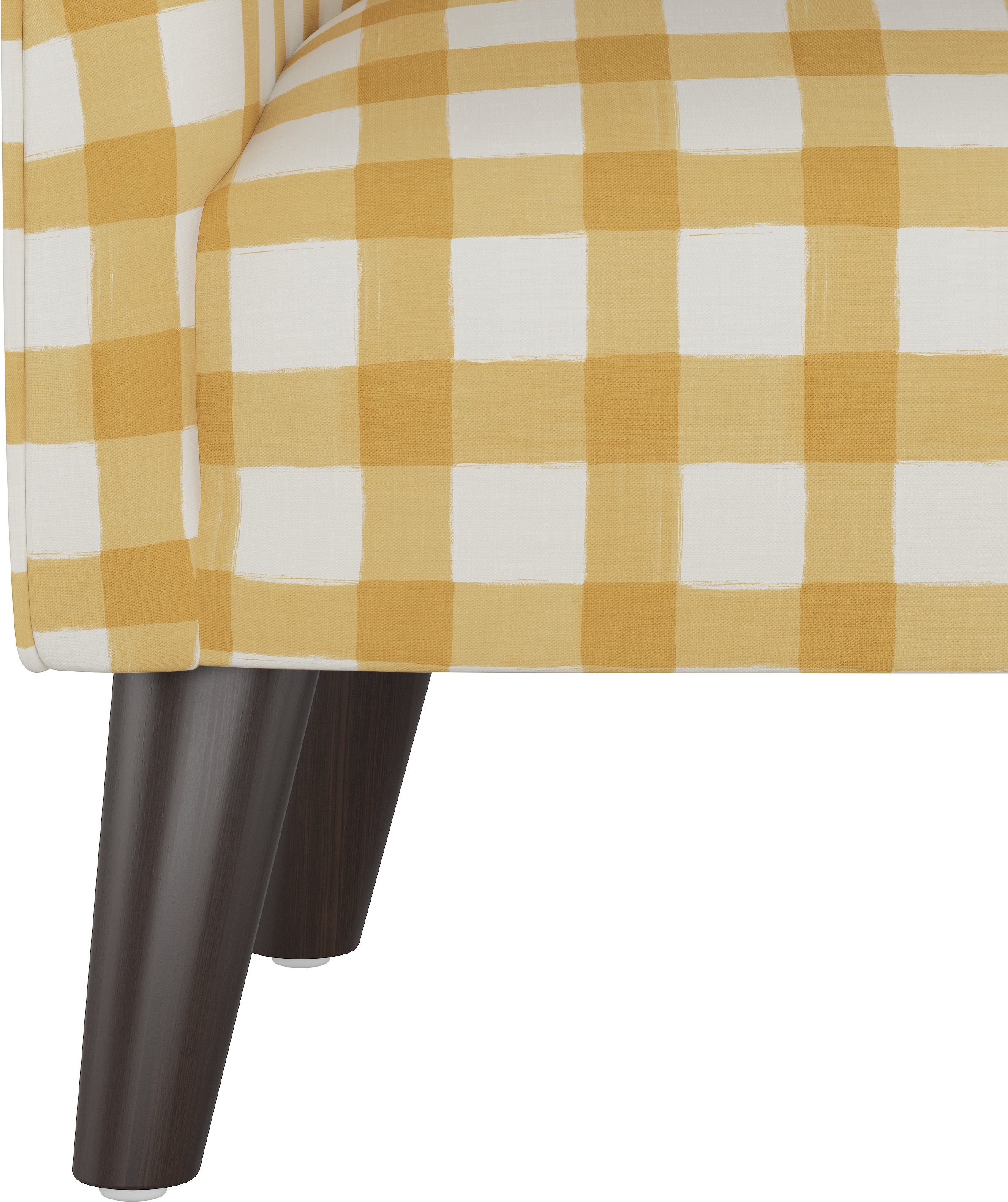 47-1KBFFLGNGBTCP Gingham Yellow and White Kid's Tub Chair-5