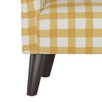 47-1KBFFLGNGBTCP Gingham Yellow and White Kid's Tub Chair-5