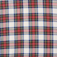 72-1STWDRSMLT Contemporary Red, White, Blue and Green Plaid Swoop Arm Chair-7