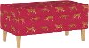 948NATCHWLRSP Mid Century Raspberry Cheetah Walk Storage Bench