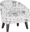 47-1KBRSSKTWHT White Bear Kid's Tub Chair