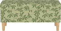 948NATLYNFLSGTNL Mid Century Floral Sage Green Storage Bench-7