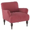 9505RGLDSTRS Contemporary Dusty Rose Upholstered Accent Chair