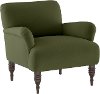 9505RGLMS Contemporary Moss Green Upholstered Accent Chair