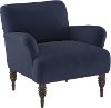 9505RGKNV Contemporary Navy Blue Upholstered Accent Chair