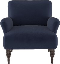 9505RGKNV Contemporary Navy Blue Upholstered Accent Chair-2