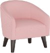 47-1KDCKLGHPNK Light Pink Kid's Tub Chair