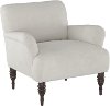 9505RGLSLVGR Contemporary Silver Gray Upholstered Accent Chair