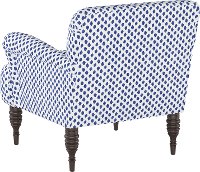 9505SHRMDNWHTFLX Contemporary White and Blue Upholstered Accent Chair-4