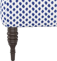 9505SHRMDNWHTFLX Contemporary White and Blue Upholstered Accent Chair-5