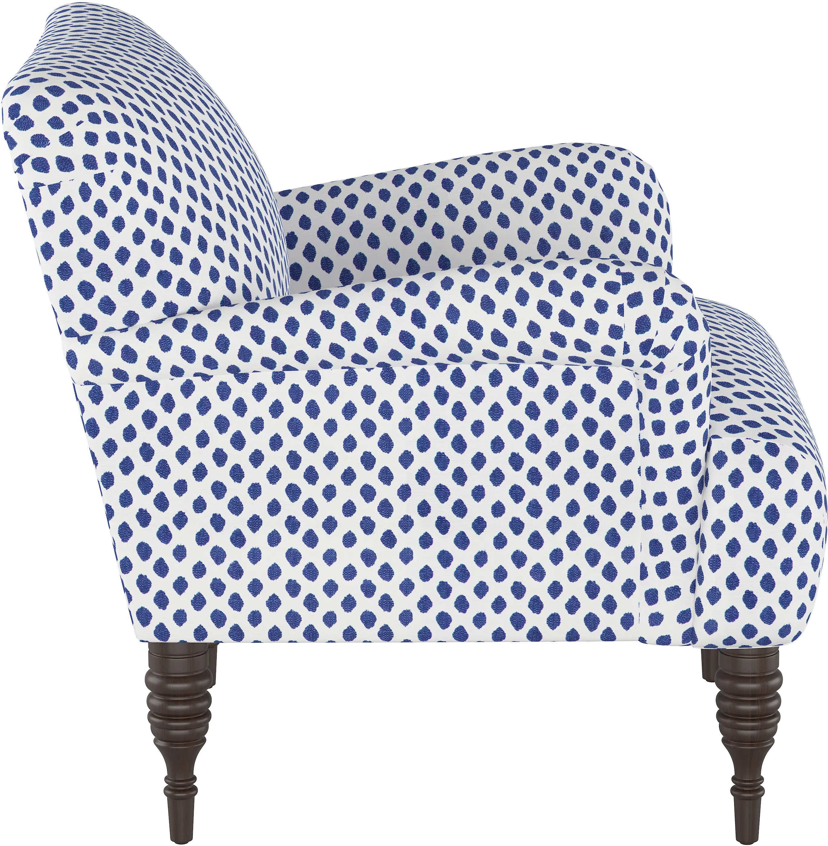 9505SHRMDNWHTFLX Regal Blue Polka Dot Accent Chair-7