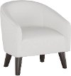 47-1KDCKWHT White Kid's Tub Chair
