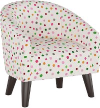 47-1KFLRTYDTMLT Multi Dot Kid's Tub Chair