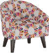 47-1KMDLMLT Multicolor Medallion Kid's Tub Chair