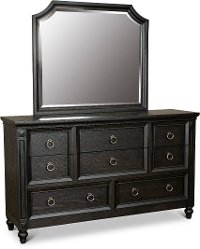 Traditional Black Oak Dresser - Hillside