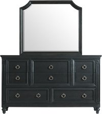 Traditional Black Oak Dresser - Hillside-3