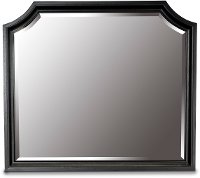Traditional Ebony Black Mirror - Hillside-1