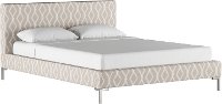 CBD1571YSCRSSWVTPE Modern Taupe Full Upholstered Platform Bed-1