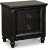 Traditional Black Oak Nightstand - Hillside