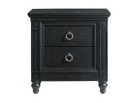 Traditional Black Oak Nightstand - Hillside-2