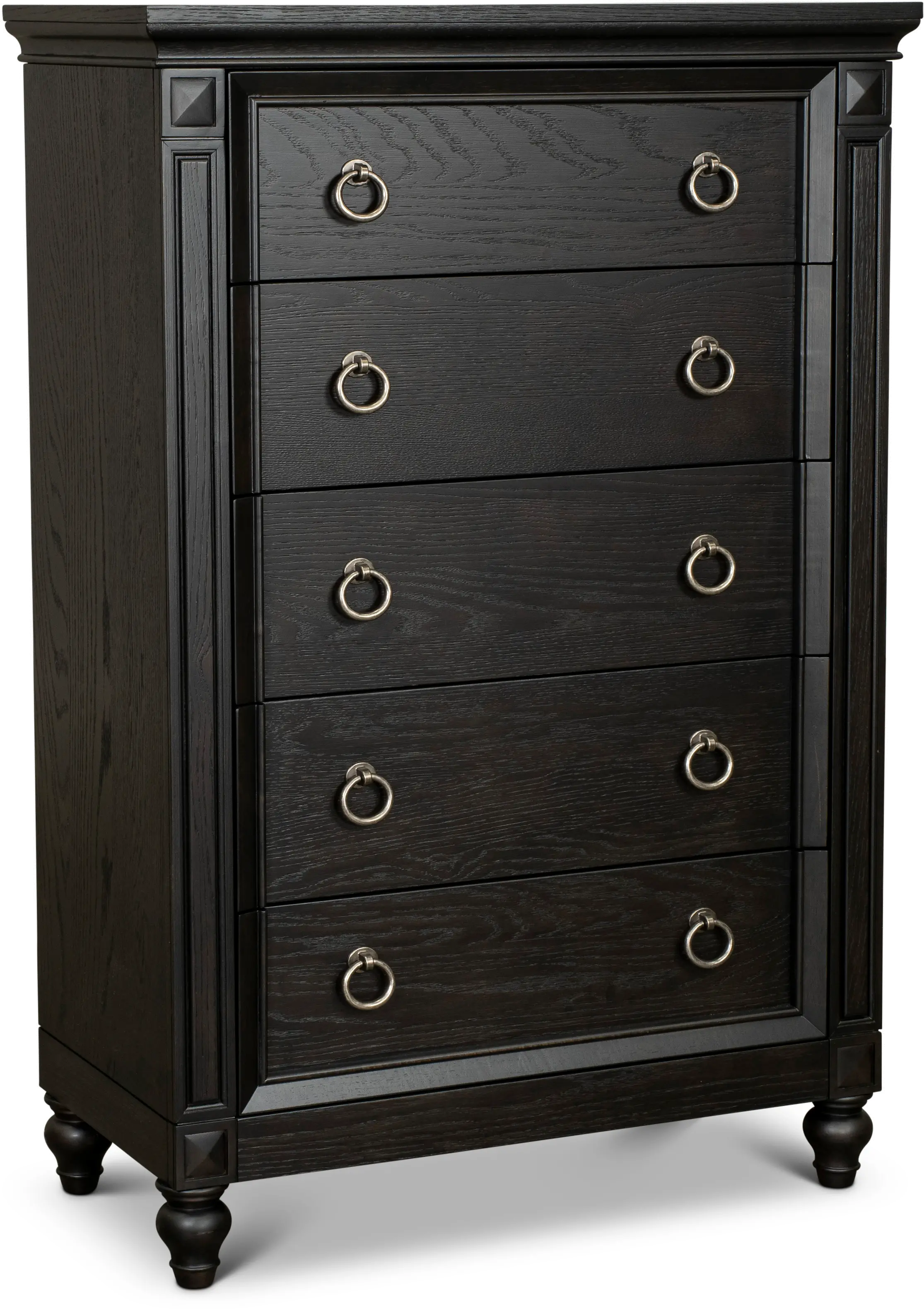 Hillside Black Oak Chest of Drawers-1