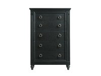 Traditional Black Oak Chest of Drawers - Hillside-2