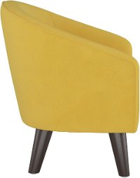 47-1KVLVCNR Velvet Canary Yellow Kid's Tub Chair-3